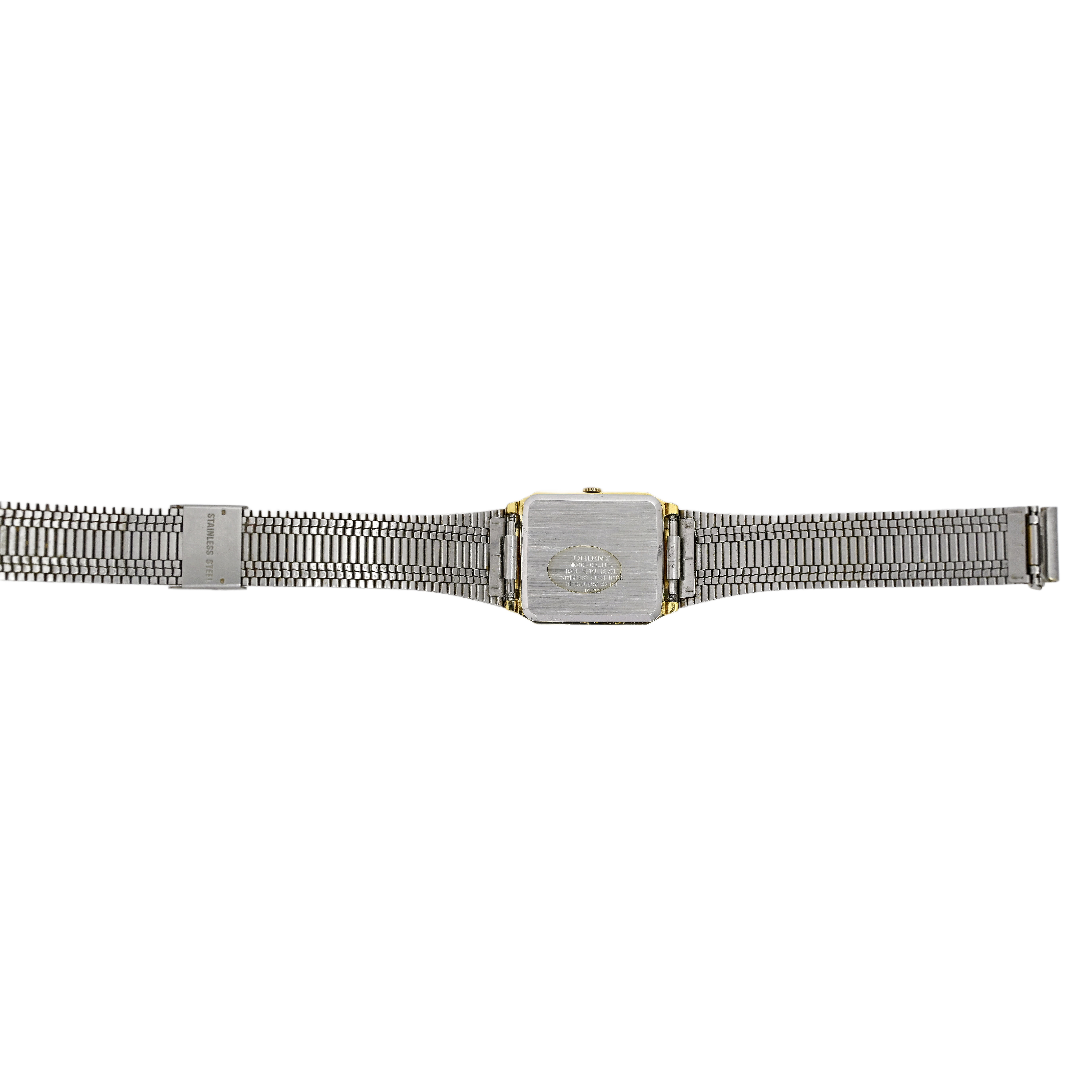Orient VX Gold Plated Men's Vintage Tank Wrist Watch 28x37mm